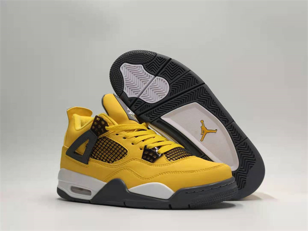 Women's Running weapon Air Jordan 4 Yellow Shoes 030 Women's Running weapon Air Jordan 4 Yellow Shoes 030